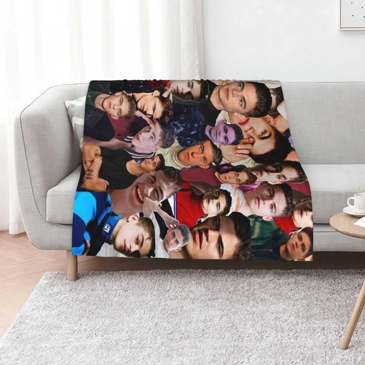 Hero Fiennes Tiffin Photo Collage Throw Blanket Reusable Durable Soft Blanket for All Seasons