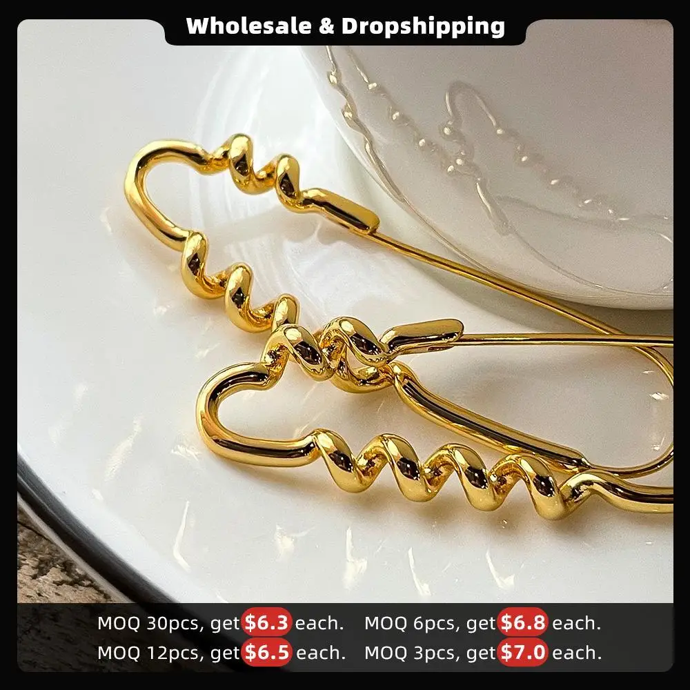 ENFASHION Vintage Spiral Curve Dangle Earrings For Women Gold Color Big Earings 2021 Fashion Jewelry Friends Gift Kolczyki E1223