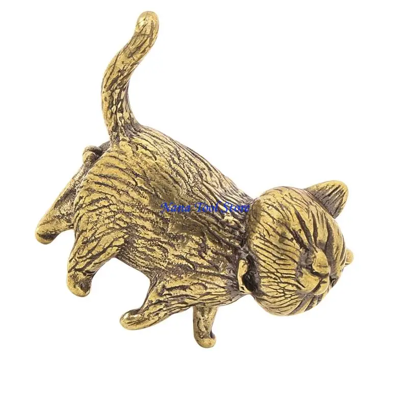 31GJ Metal Cabinet Door Handle with Lucky Cats Design Ergonomic Comfort for Easy Installation Home Decors Upgrades