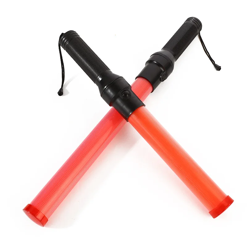 Imagem -04 - Luz Intermitente Led para Sinal de Tráfego Rodoviário Safe Command Tool Hard Pvc Wand Vermelho e Verde Ideal para Uso ao ar Livre 54cm Comprimento