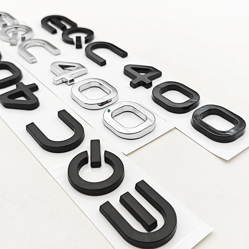 NEW Energy Car ABS Sticker Logo EQC400 Rear Trunk Badge Sticker Emblem Decals For Mercedes Benz EQC Class EQC 400 Accessories