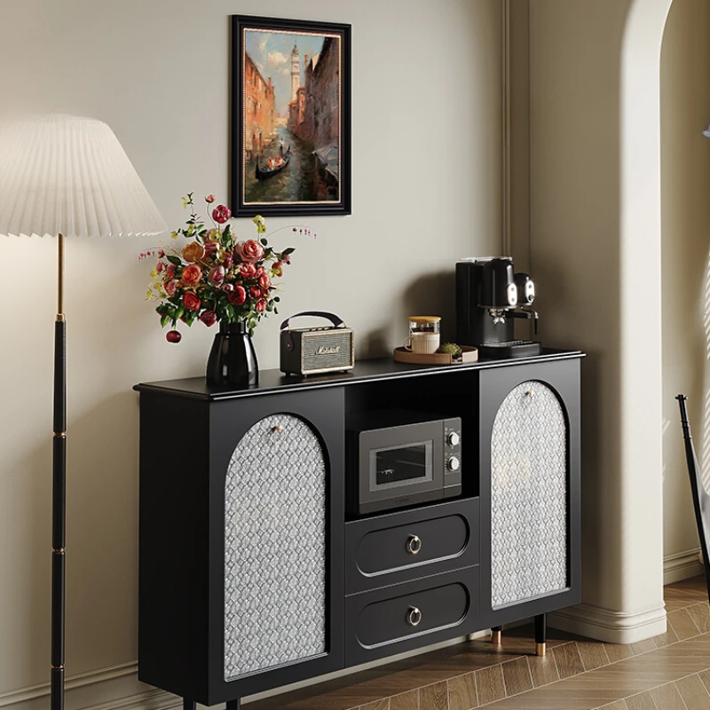 

Retro sideboard living room wall lockers wall cabinets black modern minimalist tea sideboard decorative cabinets.