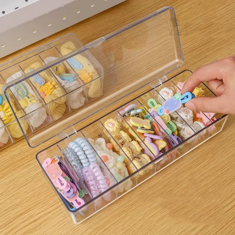 Aufbewahrungsbox für Haarschmuck für Mädchen, Haarspangen, Haarklammern, Gummibänder, Studenten-Stirnbänder-Organizer