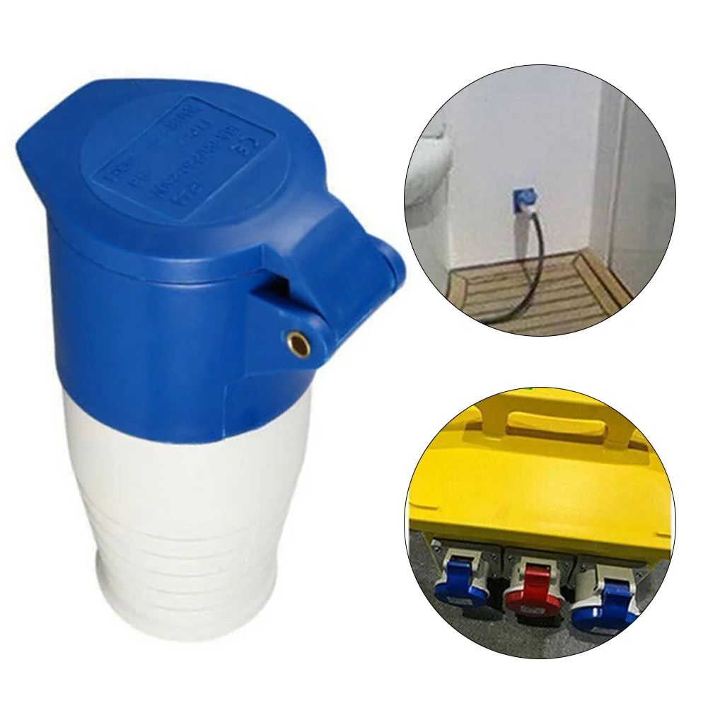 مقاوم للماء 3 دبابيس اتصال المقبس محول ، الطاقة الصناعية ، مأخذ في الهواء الطلق ل قافلة ، بيت متنقل كامبر فان ، 220 فولت ، 16A