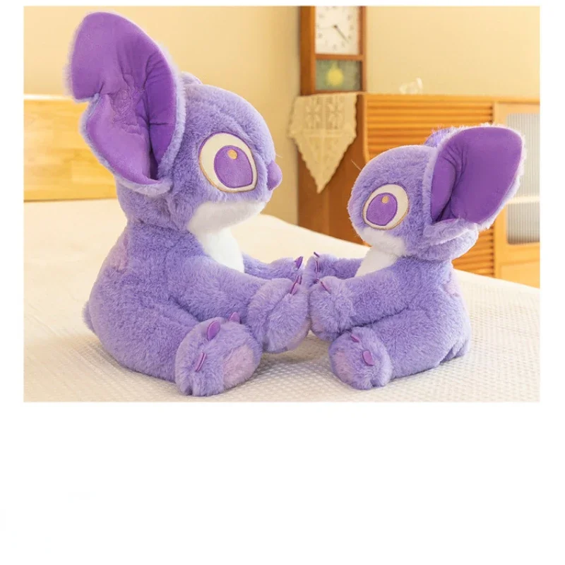 30cm/45cm Stitch Plush Anime Cartoon Kawaii Purple Stuffed Toy Doll Birthday Gift for Kids Girlfriends Sleeping Soft Toy