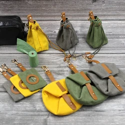 Canvas Dog Food and Water Bowls, Canvas Dog Feeding Supplies, Dog Poop Bags Dog Food Bags, Pet Going Out Kit.