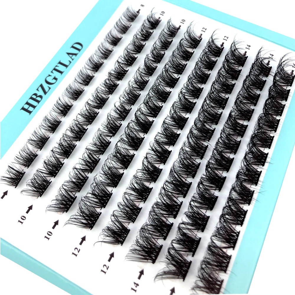 Mischen Sie 3D Fluffy Single Cluster Falsche Wimpern, vorgefertigte Volumenfächer, einzelne Wimpern, segmentierte natürliche gefälschte Wimpern für die Augenverlängerung – Detail 36