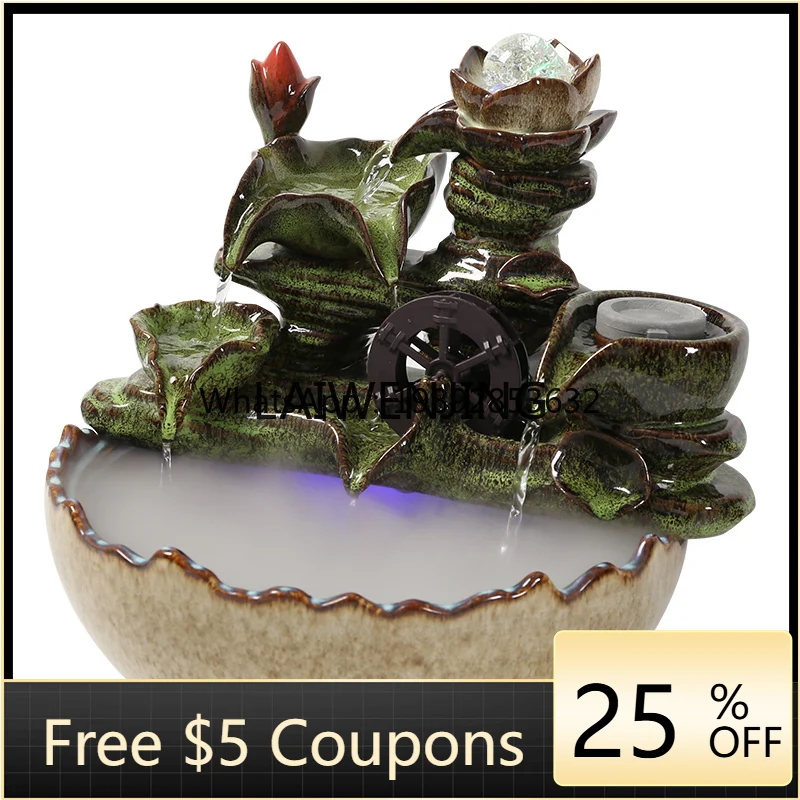 

B1 feng shui wheel, flowing water fountain, desktop circulating water decoration ornament, office making money