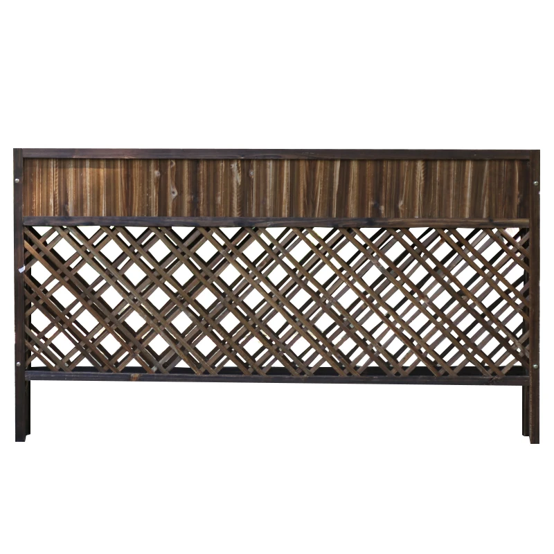 

Dining room partition flower stand preservative wood living room outdoor flower slot decorative fence outdoor courtyard solid