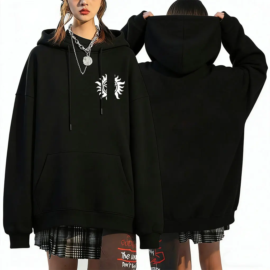 

Hot Sale Supernatural Graphic Hoodie Men Women Casual Vintage Tracksuit Unisex Fashion Oversized Streetwear Male Vintage Hoodies