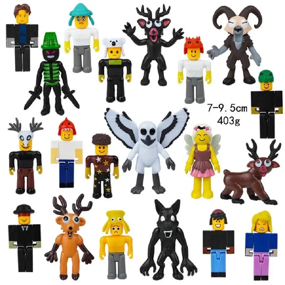 Mode Spel Nachten in Het Bos 1-24 stuks blinde doos Model Figuren De Hert En Uil Perifere karakter beeldjes PVC Speelgoed Geschenken