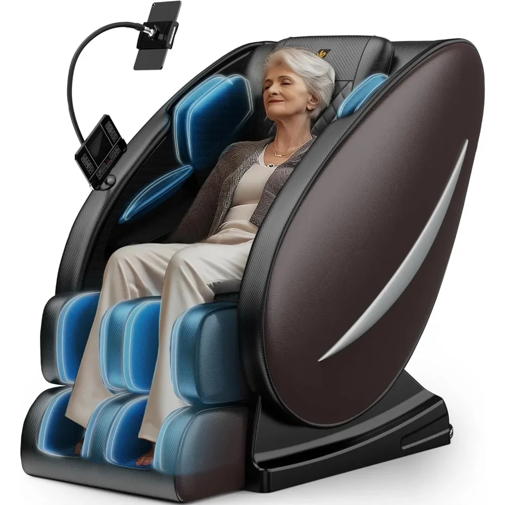 

Massage Chair with Heating, Bluetooth Speaker, Airbags, Foot Roller, Touch Screen, Full Body Massage Chair with Zero Gravity