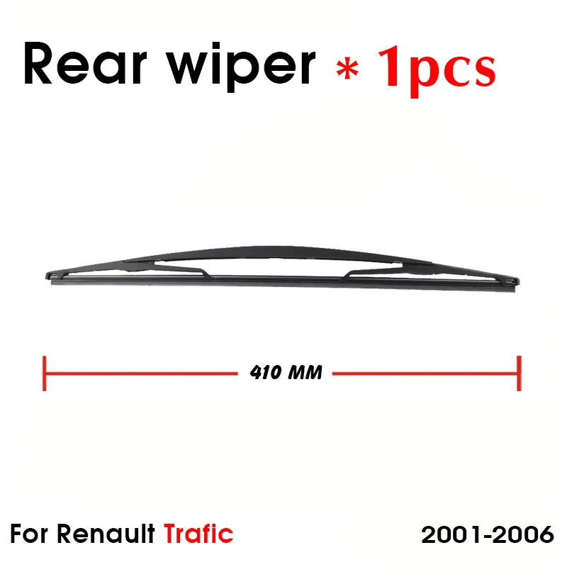 Car Wiper Blade For Renault Trafic 2001-2006 Rear Back Windshield Windscreen Rear Wiper 410mm Car Accessories