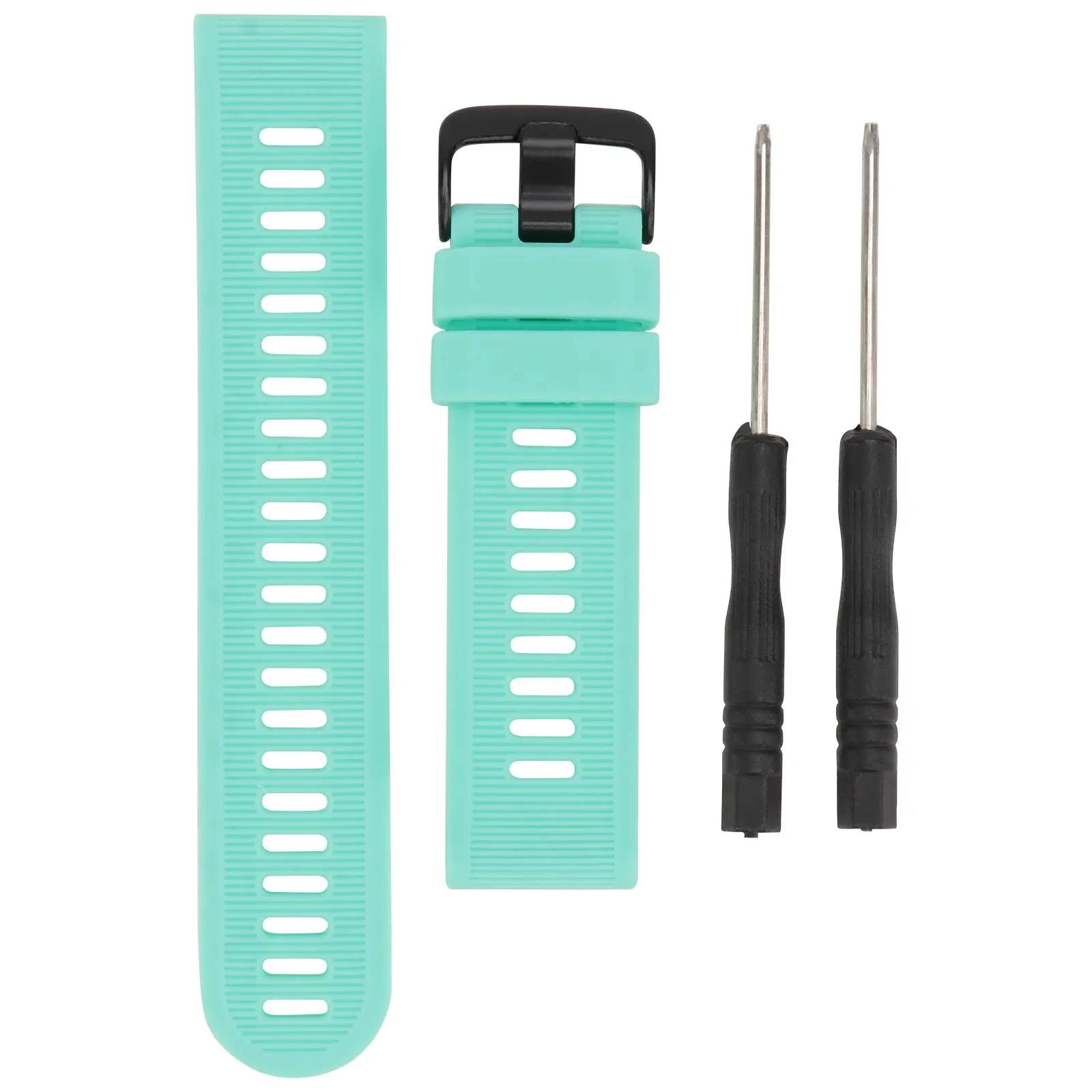 

Pc Hard Rubber Light Blue Strap Compatible 945 935 Durable Waterproof Easy Clean Adjustable Length Watch Bands