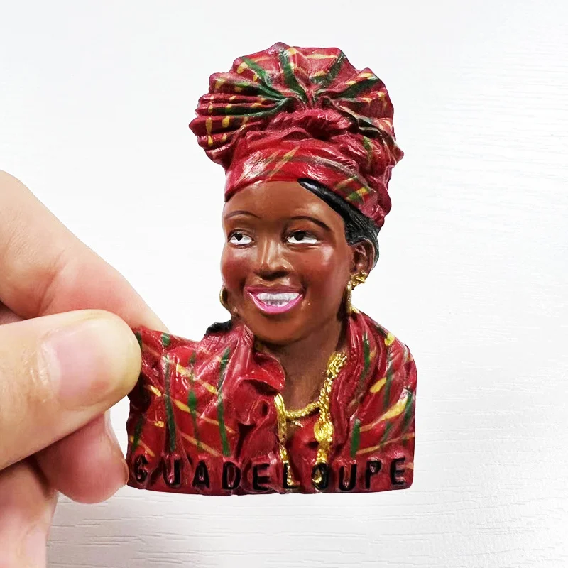 

Unique 3D Resin Fridge Magnet - Representing the Cultural Richness of Guadeloupe - Perfect Home Decor Item with Strong Magnetic