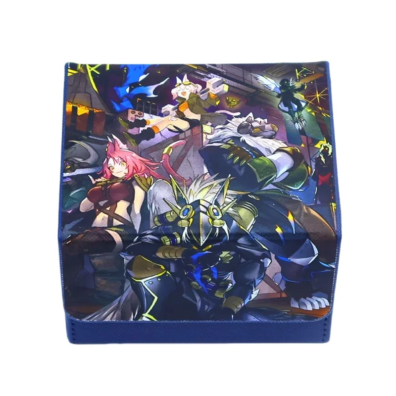 YuGiOh Tri-Brigade Self Made Acrylic Center Card Stuck Leather Card Storage Box Anime Classics Game Collection Cards Toy Gift