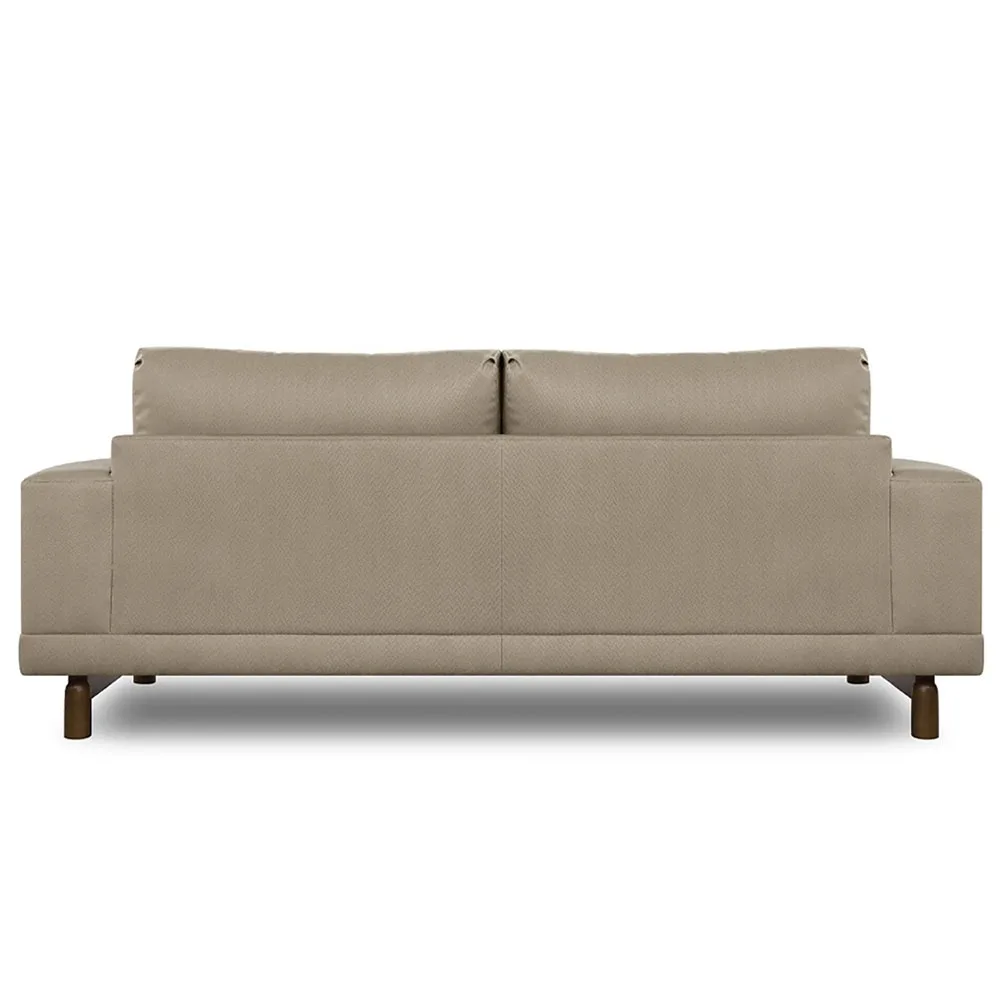 Wholesale Luxury Two Seat Modern Minimalism Hotel Furniture Light Beige Fabric Sofa Set with Wooden Frame Eco-Friendly Durable