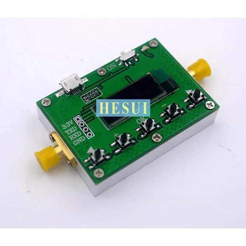 6G digital programmable attenuator 30DB step 0.25DB OLED display CNC enclosure RF module
