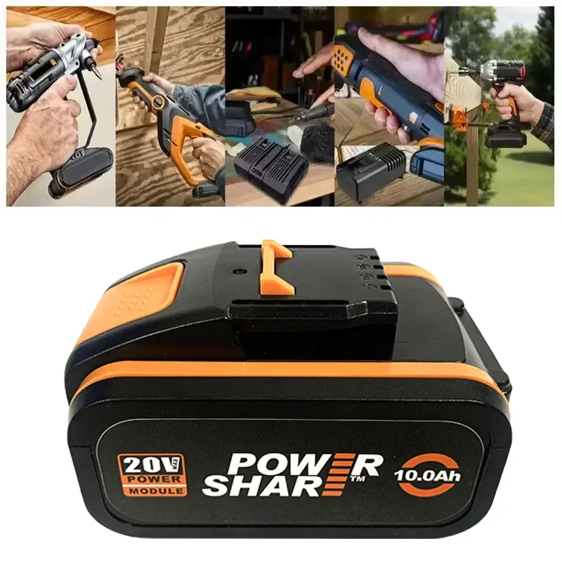 Latest Worx 20V 10.0Ah lithium battery rechargeable WA3553 WA3551 WA3553. suitable for all Worx electric and gardening tools