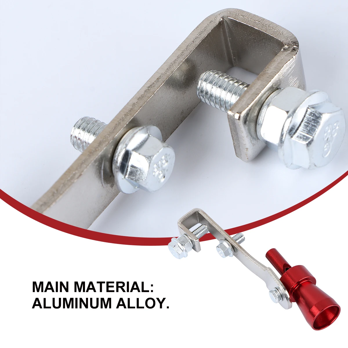 

2pcs Car Tuning Turbine Whistle Exhaust Sounder Loud Sound Maker Installation Universal Fit Red Size Parts