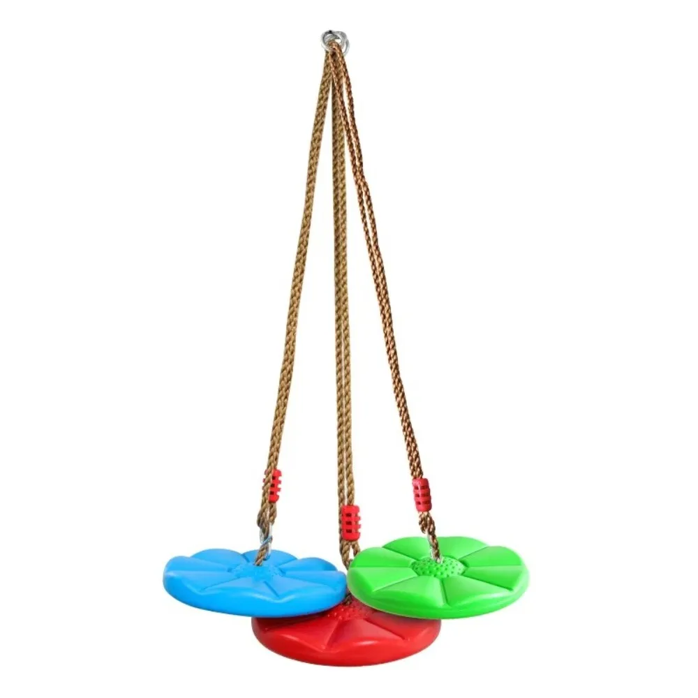 Height Adjustable Ropes Children's Disc Swing Indoor Outdoor Toys Fitness Equipment Kids Garden Swing Gifts