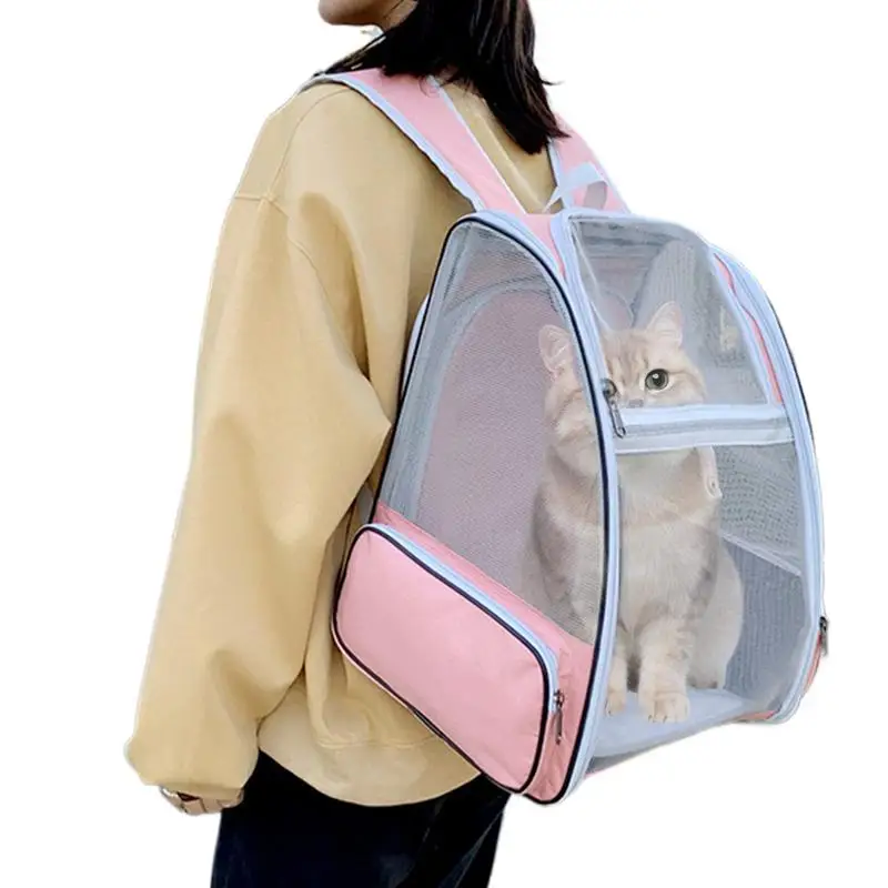 

Portable Pet cat Backpack Carrier bags Breathable Mesh space capsule bag backpack cat and dog supplies for Travel outdoor