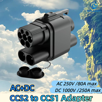 CCS2 to CCS1 Adapter AC DC Fast EV Charging Adapter From CCS2 to CCS1 EV Charger CCS2 to CCS1 for Electric Vehicle Charger