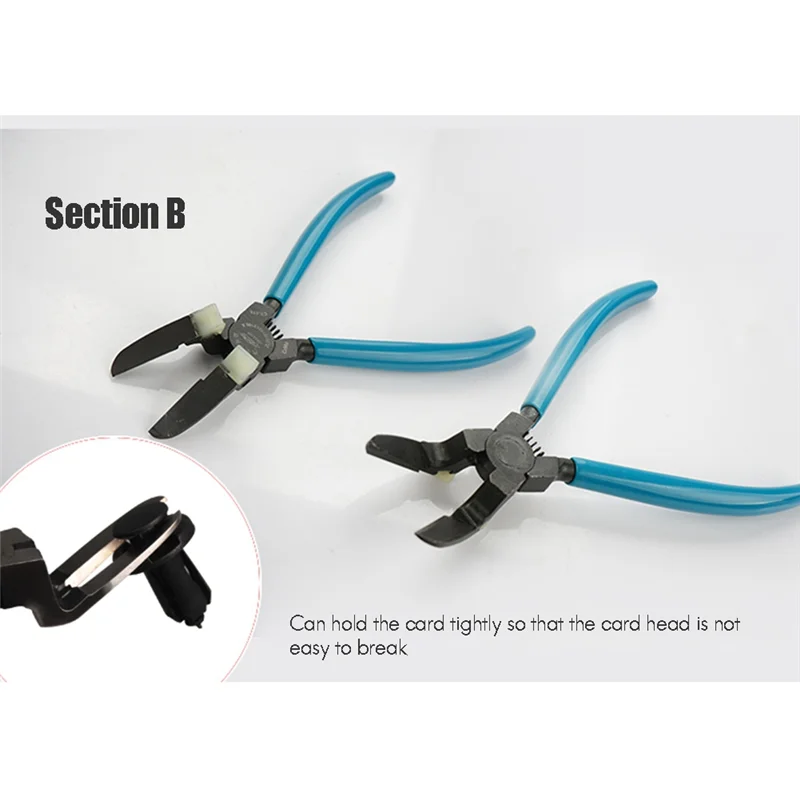A88E-B Car Snap Pliers Pry Plate Removal Loading And Unloading Auto Body Tools Rubber Buckle Driver Start The Caliper