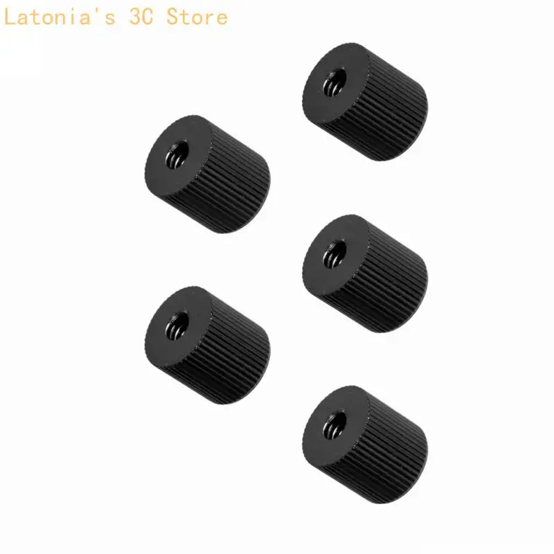 5 Stück rostfreies Aluminium 1/4 Zoll Buchse auf Buchse Schraubenadapter für Kamerahalterung X3UB – Detail 5