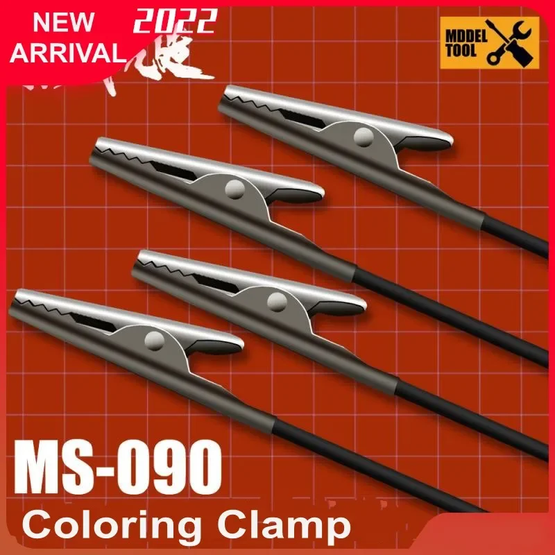 MSWZ MS-090 10pcs/lot Metal Coloring Clamp Painting Tools Clip Tool Set Model Making Tools for  Model Tools Hobby DIY