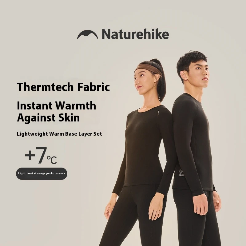 Naturehike Thermal Underwear Women Men Set Fitness Shapewear Winter Warm Clothing Outdoor Camping Hiking Undershirts Underpants