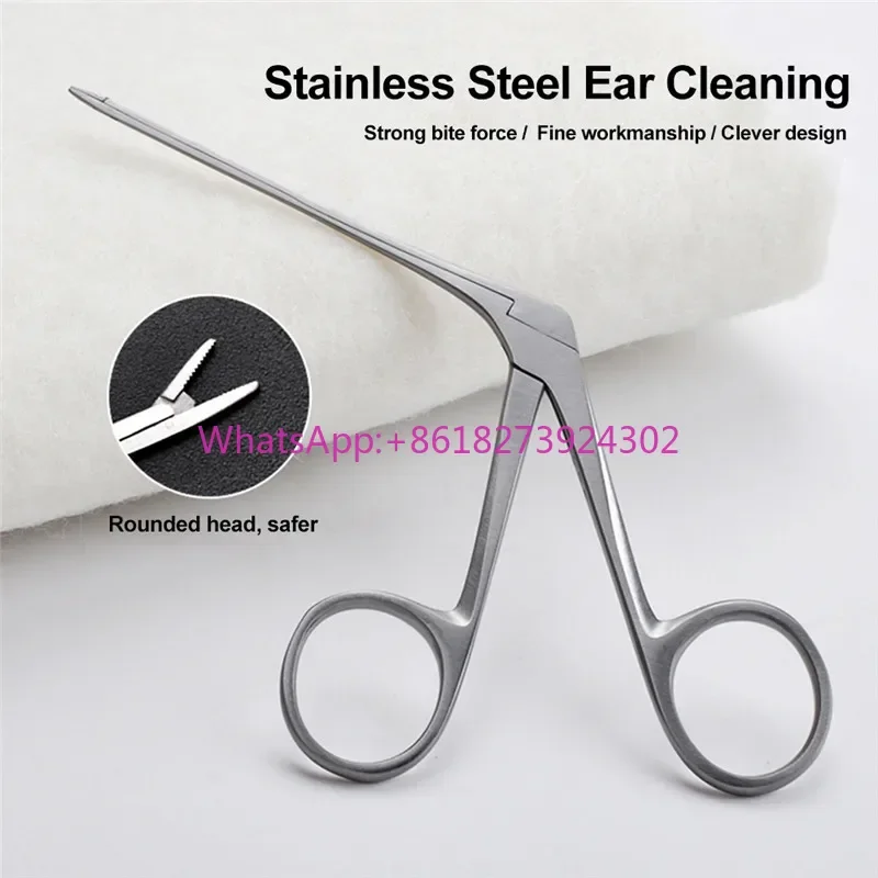 

Ear Cleaner Pliers Pick Endoscope Earwax Remover Hartman Micro Alligator Crocodile Veterinary Forceps Earpick Nose Tweezer Clip