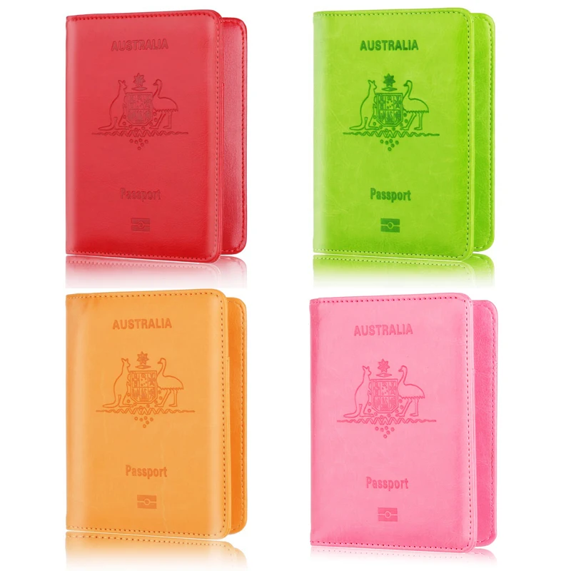 

Australia / New Zealand Travel Passport Cover Wallet Unisex Business Multifunction Credit Card Organizer Case Passport Holder