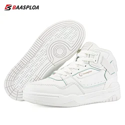 Baasploa Women Winter Boots New Fashion Plush Leather Walking Shoes for Woman Warm Casual Sneakers Non-Slip Shoe