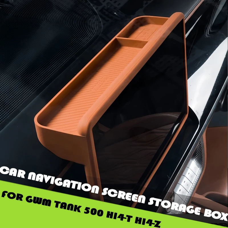 

Car Navigation Screen Storage Box Fit for GWM Tank 500 Hi4-T Hi4-Z Auto Central Control Screen Silicone Protective Cover Parts