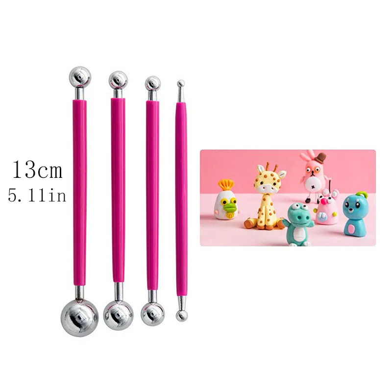 Cross-border Ceramic Tools 42-piece Set, Stone Plastic Clay Carving Soft Pottery Clay Figure Gift, Brush Round Stick