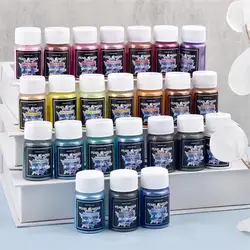24Color 20ml Pearlescent Powder Epoxy Resin Dye Pearl Pigment Mica Pearlescent Powder DIY Resin Jewelry Craft Making Micas Dye