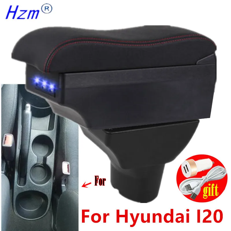

For Hyundai I20 Armrest Box For Hyundai I20 Car Armrest Center Storage box Interior Dedicated Retrofit parts Car Accessories