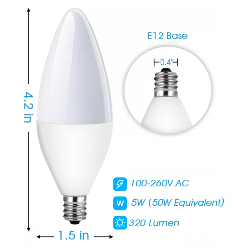 CORUI Tuya Zigbee E14 E12 Smart Candle Bulb RGBCW 5W LED Lamp Smartthings Remote Control Compatible With Alexa Google Home