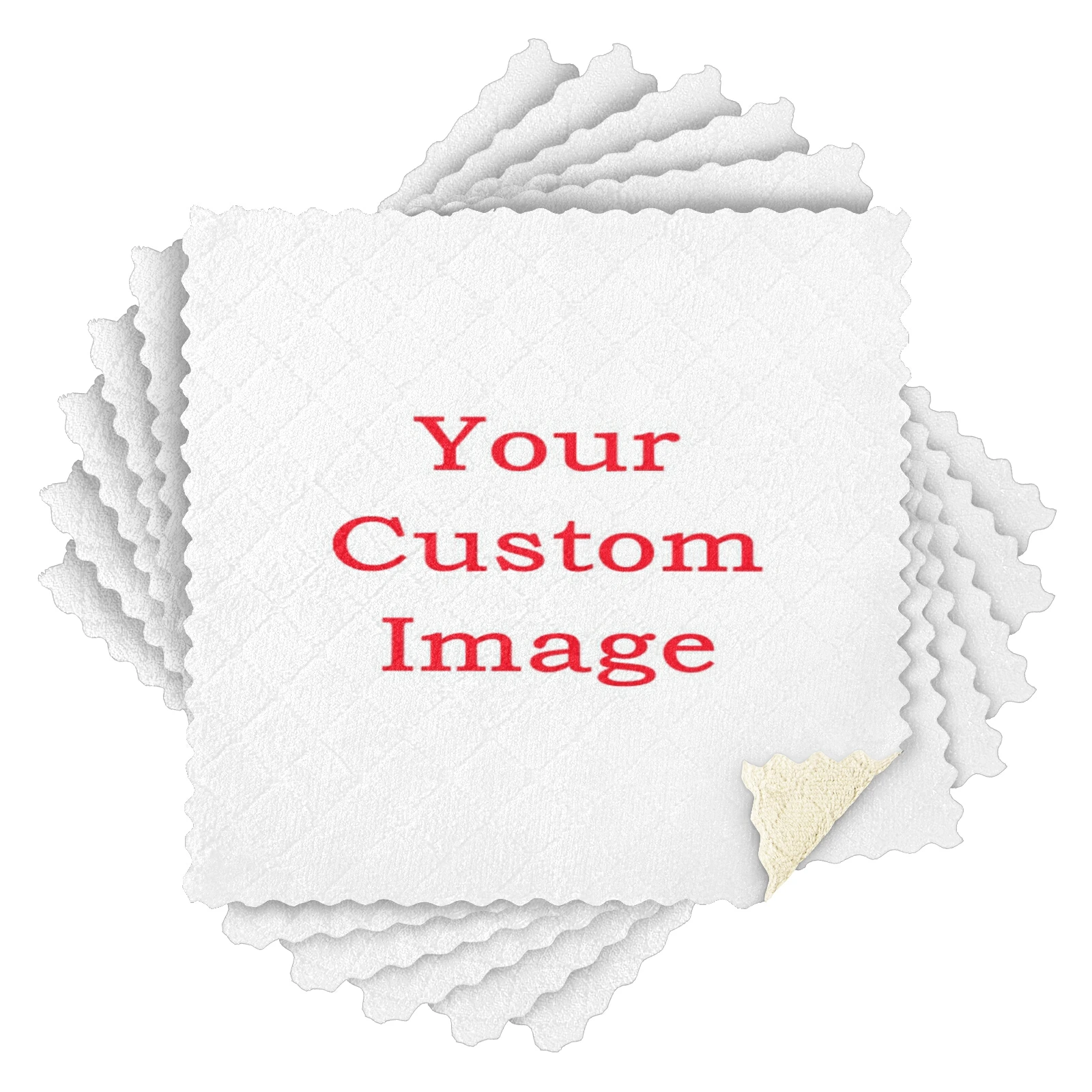 Torchons de Cuisine Réutilisables en Microcarence, 6 Paquets, Motif Personnalisé, Absorbant, Livres, 11x11