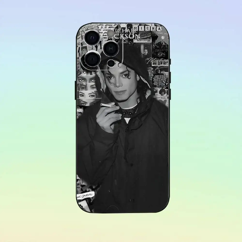 michael jackson Phone Case   For iPhone17,16,15,14,13,12,11 Plus,Pro Max Soft Black Cover