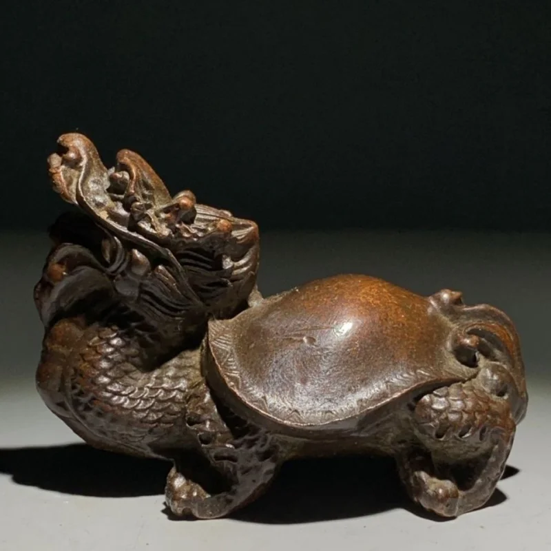 

Solid Dragon Turtle Turtle Tea Ceremony Decoration Antique Purple Bronze Tea Ornaments Small Ornaments Hand Pieces Home Decorati