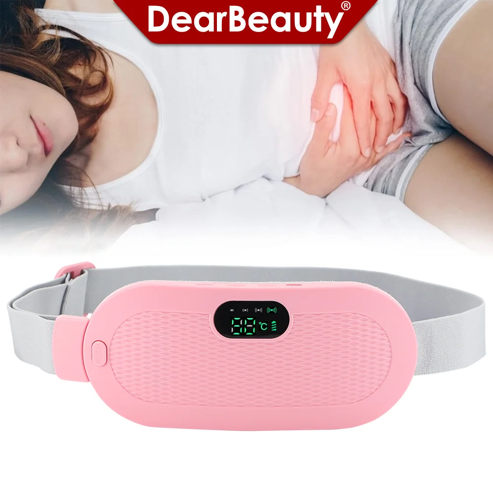 Menstruations-Heizkissen, intelligentes Bauchmassagegerät, warmer Palastgürtel, Taillen-Vibrationsmassagegerät zur Linderung von Krämpfen, Perioden-Schmerzen