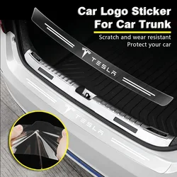 1Pcs Transparent Car Trunk Badge Protective 3D Sticker For Tesla Model 3 Model X S TM3 TMX TMS 2016-2020 Decals Car Accessories