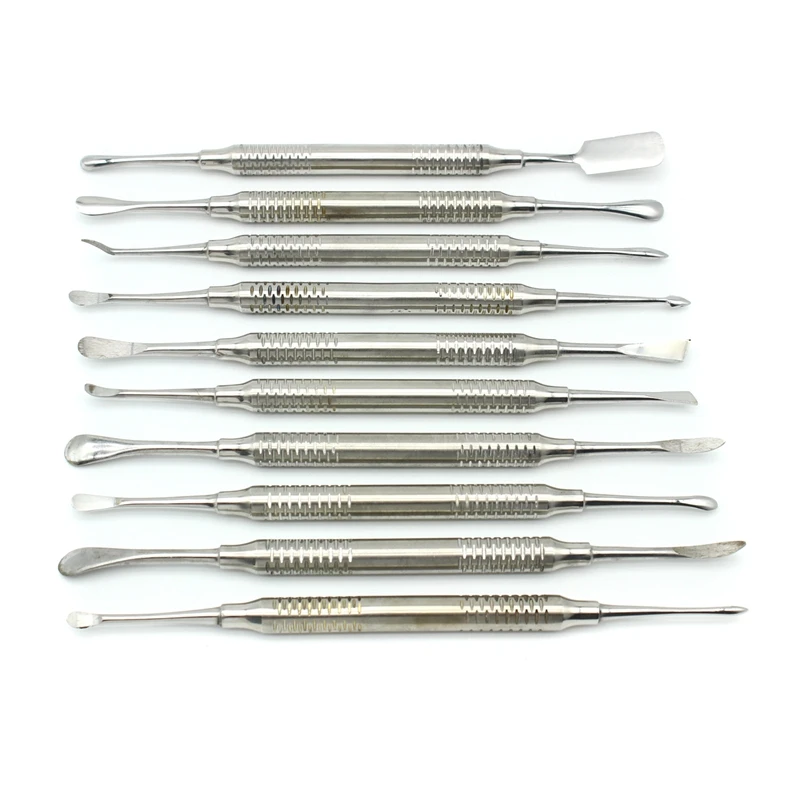 Dental Periosteal Separator Instrument Set Implant Flap Turner Periodontal Membrane Stripper Gingival Exfoliation Scaler Tools