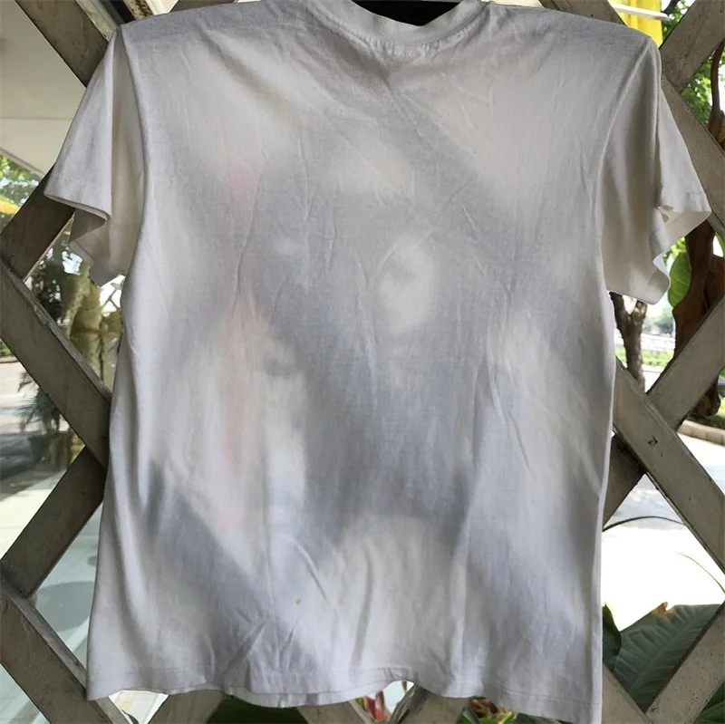 Janet Jackson Pure Cotton Short Sleeve T-Shirt Unisex Streetwear Hip Hop Printed Casual Top for Youth Summer Fashionable view 3