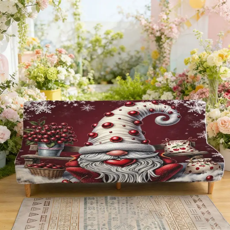 

Эластичный диван-кровать с принтом, чехол для дивана без подлокотников, карлик с вишневым узором, красивое украшение для дома