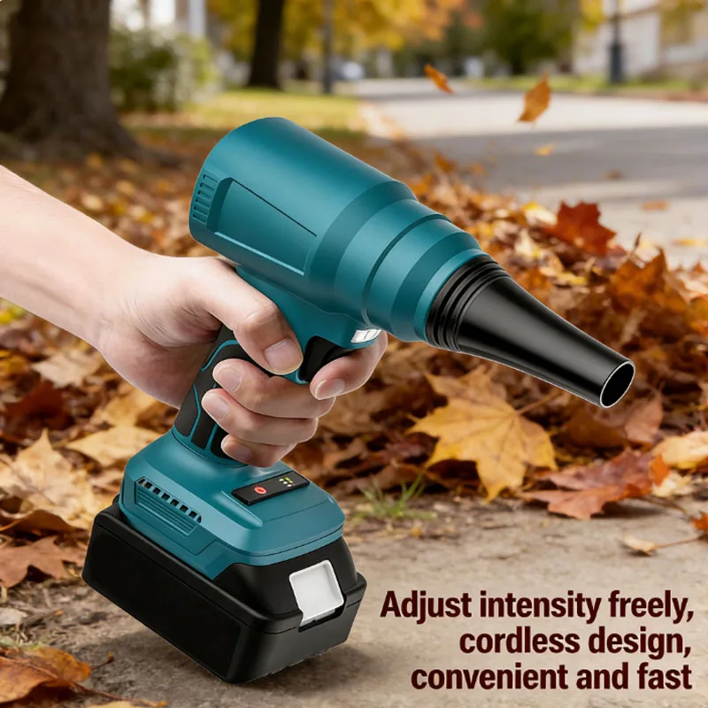 

Бесщеточный турбовентилятор Беспроводная электрическая воздуходувка Storm Ручной электрический инструмент Снегоочиститель Автомобильная сушилка, для батареи Makita 18 В