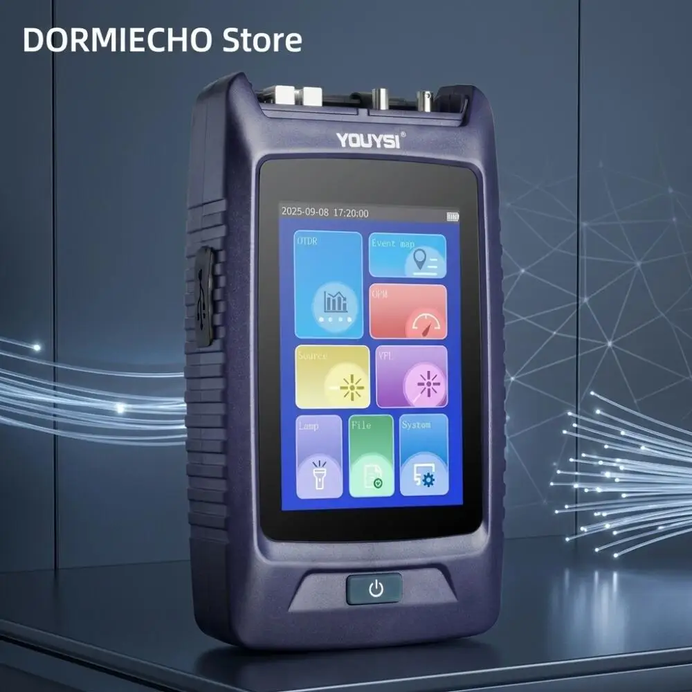 Multi-functional Mini Fiber Optic OTDR Tester 80km Touch Screen Event Map Active Live Fiber Test 1310 1550nm OPM VFL Equipment