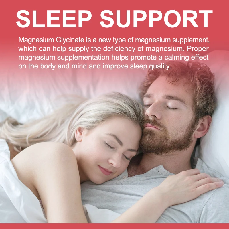 Magnesium Glycinate 400mg Supplement for Natural Sleep Support Bone Health Immunity Mood Support Heart Health & Muscle Recovery